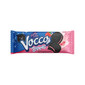 Strawberry flavoured biscuits